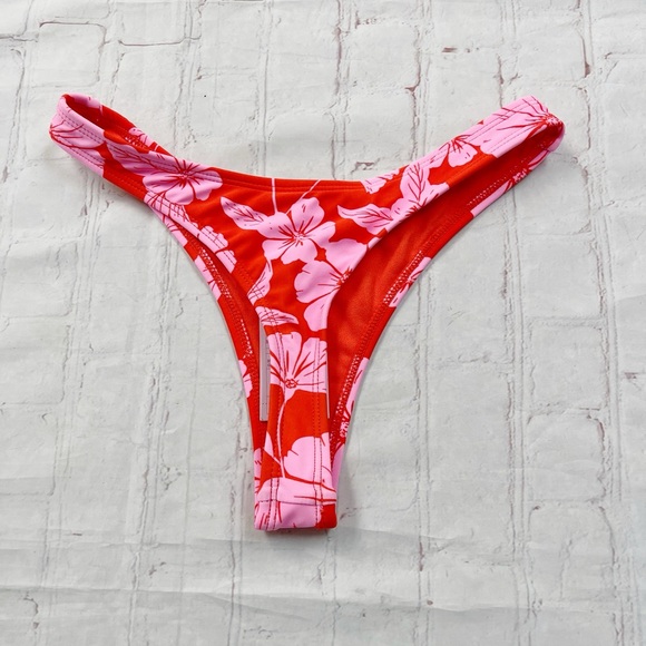 Wild fable NWT extra cheeky low rise tropical print bikini bottom - Picture 4 of 9